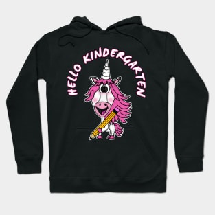 Hello Kindergarten Unicorn First Day Of School Hoodie